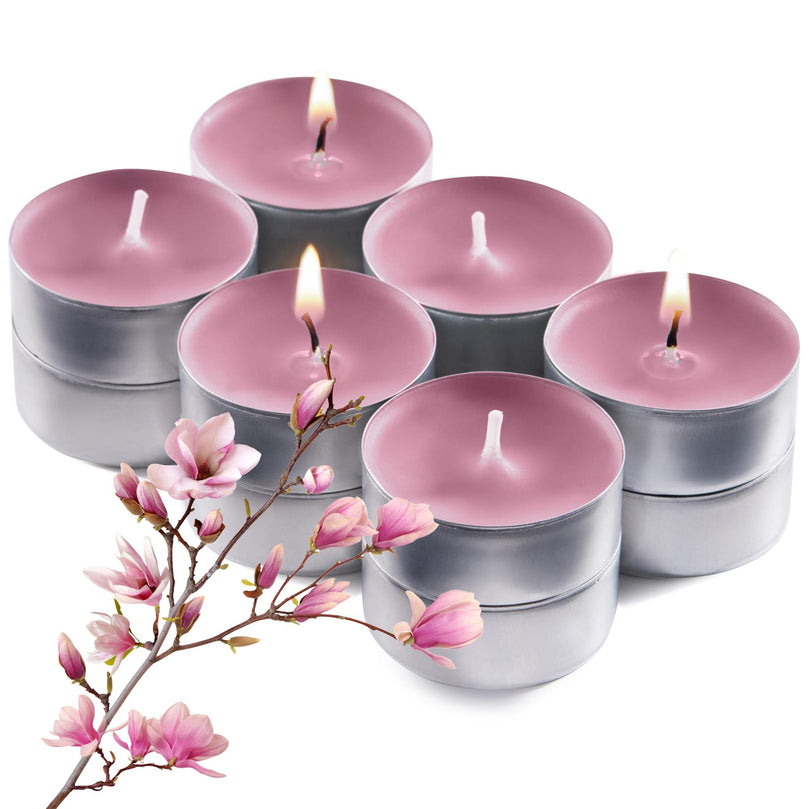 Scented Tealight Candles, Magnolia Blossom, 12 Pack