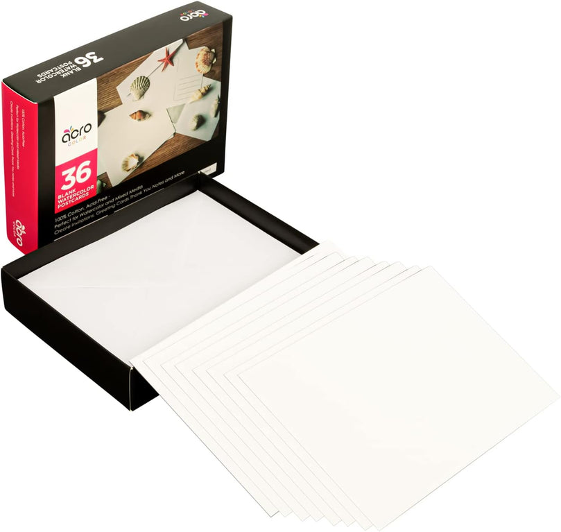 Watercolor Blank Cards Set