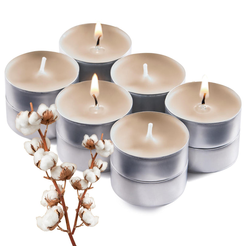 Scented Tealight Candles, Cotton Blossom, 12 Pack