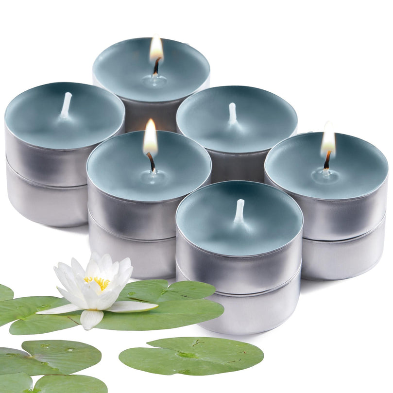 Scented Tealight Candles, Fairy Waterlily, 12 Pack