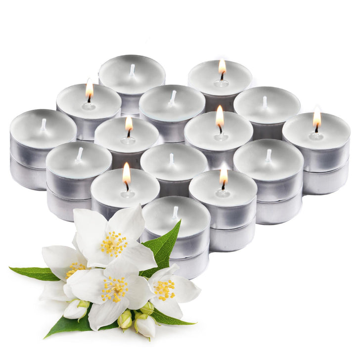 Scented Tealight Candles, Spiritual Jasmin, 30 Pack