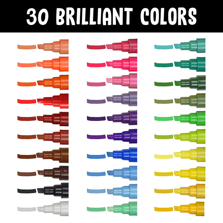 Liquid Chalk Markers 30 Colors By Positive Art Bright Colors